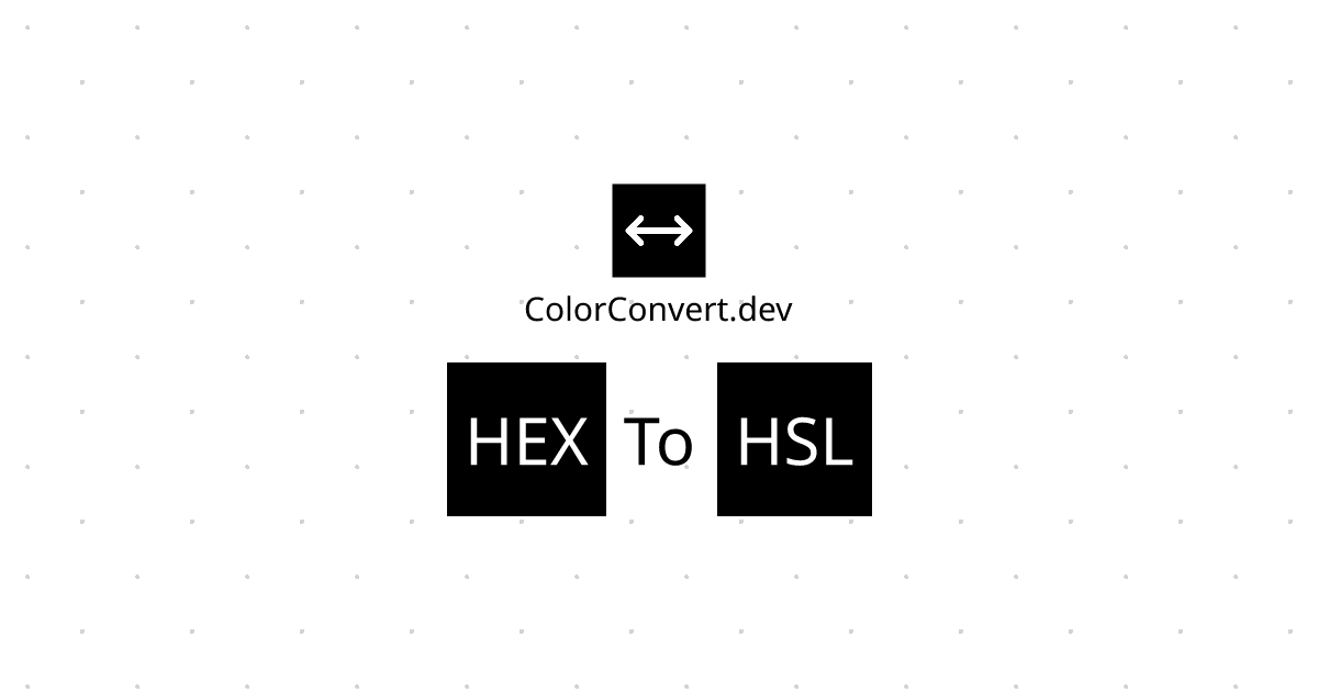 Convert hex to hsl color converter